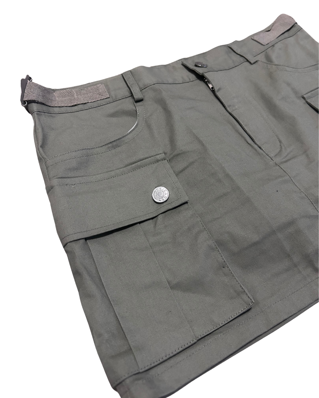 Utility Cargo Mini Skirt – Sage Green