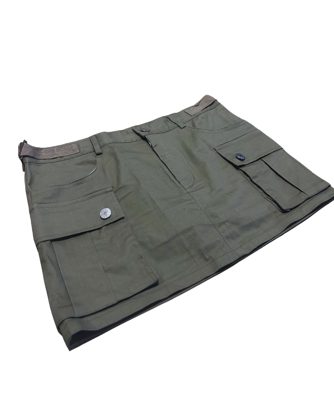 Utility Cargo Mini Skirt – Sage Green