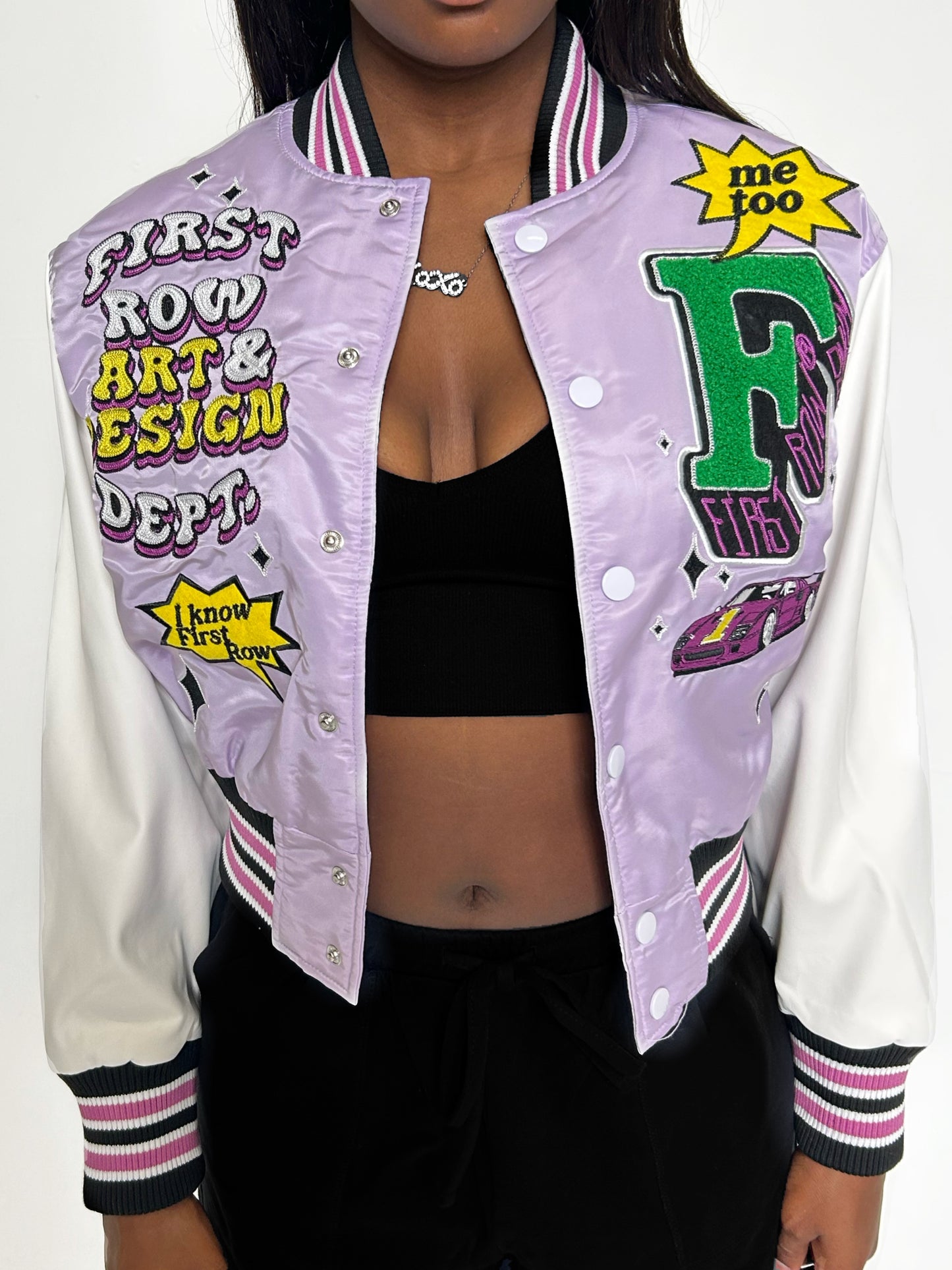 FR Cropped Varsity Jacket